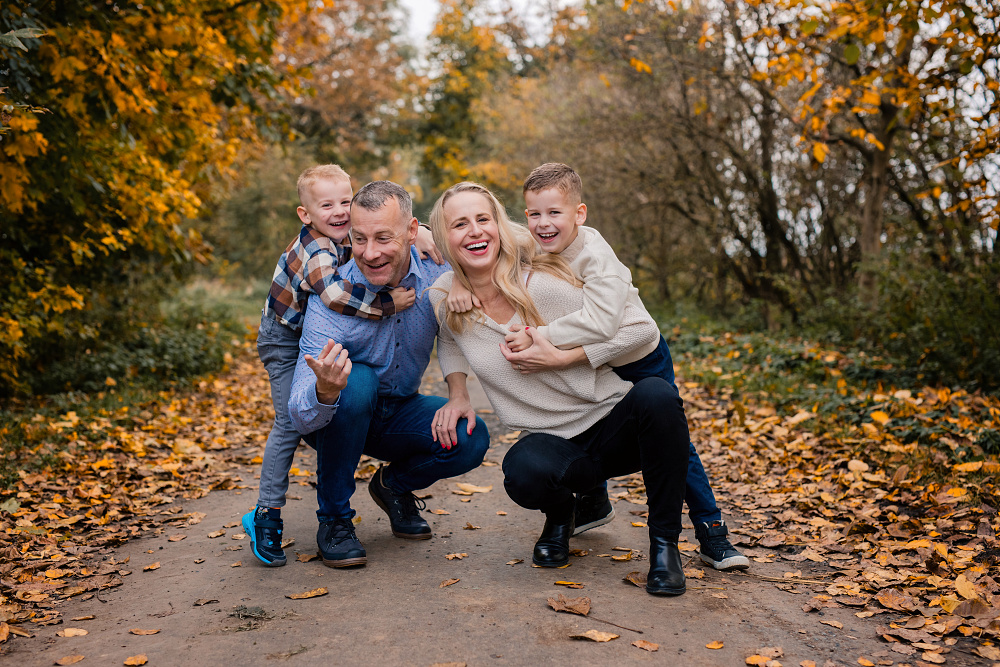 Rodinné focení venku v okolí Líbeznice