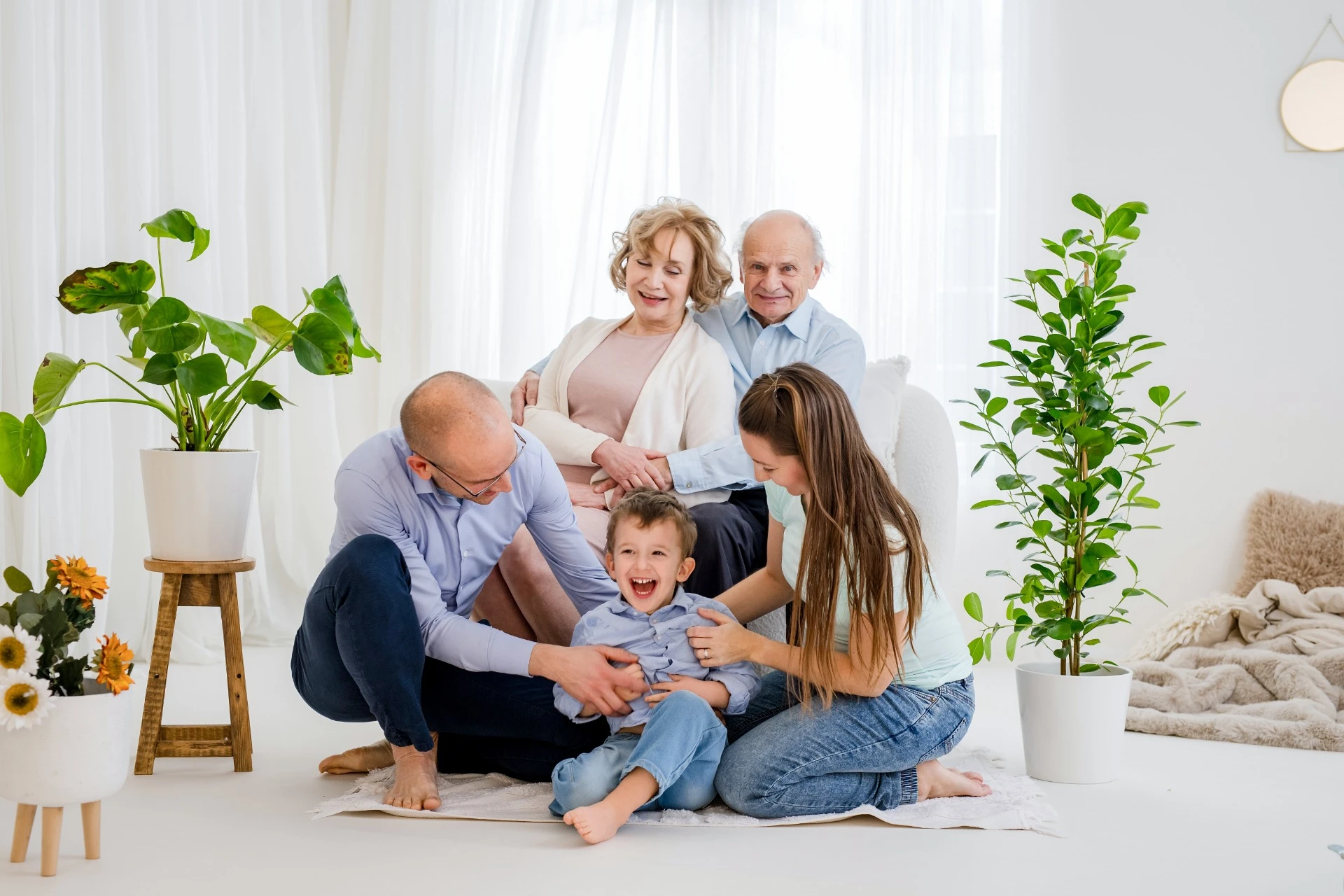 Rodinné focení v ateliéru Praha